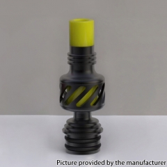 Auguse Seaman 510 Drip Tip 316SS 11mm - Yellow Black