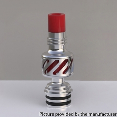 Auguse Seaman 510 Drip Tip 316SS 11mm - Red Silver