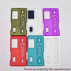 Kontrl V2 Kontrl Mag Style Replacement Front + Back Door Panel Plates w/ Black Button for dotMod dotAIO Pod System - Transparent