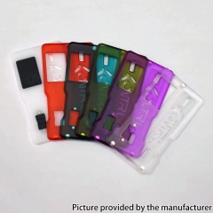Kontrl V2 Kontrl Mag Style Replacement Front + Back Door Panel Plates w/ Black Button for dotMod dotAIO Pod System - Transparent
