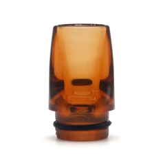 510 Long PMMA Drip Tip for DotMod DotAIO Pod / Billet BB Box Mod / RDA / RTA / RDTA -  Translucent Brown