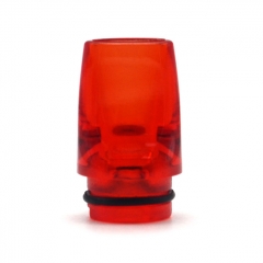 510 Long PMMA Drip Tip for DotMod DotAIO Pod / Billet BB Box Mod / RDA / RTA / RDTA -  Translucent Red