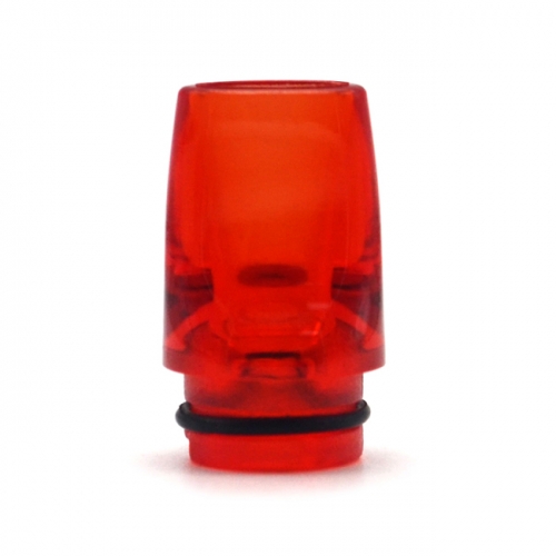 510 Long PMMA Drip Tip for DotMod DotAIO Pod / Billet BB Box Mod / RDA / RTA / RDTA -  Translucent Red