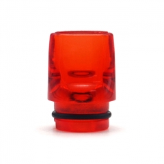 510 Short PMMA Drip Tip for DotMod DotAIO Pod / Billet BB Box Mod / RDA / RTA / RDTA -  Translucent Red