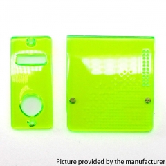 SXK Delro Style AIO Mod Kit Replacement Door Cover Panel Plate-transparent Green