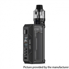 Authentic Lost Vape Thelema Quest 200W VW 18650 Box Mod Kit with UB Pro Pod Tank - Black Clear