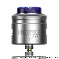 Authentic Wotofo & MR.JUSTRIGHT1 Profile PS 28.5mm Dual Mesh RDA - Sliver
