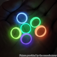 MK MODS Style Luminous in the Dark Button Rings for DotMod Dotaio Pod- Yellow