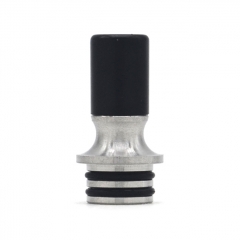 510 IVANT Style Drip Tip for RBA / RTA / RDA Vape Atomizer -Silver Black