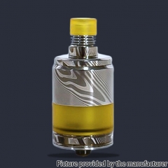 Authentic BD Vape Precisio Pro 24mm MTL/RDL RTA Damascus Limited Edition 4.5ml - Sliver