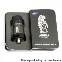 Authentic FDX Athena 25mm RTA 4ml - Black