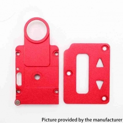 SXK Screen Plate + Button Plate Set for SXK BB Billet 60W / 70W Box Mod Kit (Aluminum Version) - Red