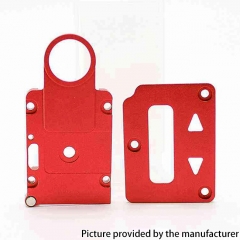 SXK Screen Plate + Button Plate Set for SXK BB Billet 60W / 70W Box Mod Kit (Aluminum Version) - Red