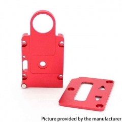 SXK Screen Plate + Button Plate Set for SXK BB Billet 60W / 70W Box Mod Kit (Aluminum Version) - Red