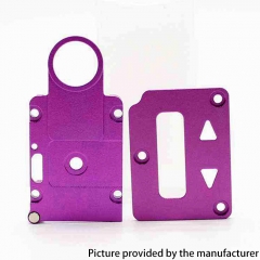 SXK Screen Plate + Button Plate Set for SXK BB 60W / 70W Box Mod Kit (Aluminum Version) - Purple