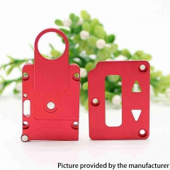 SXK Screen Plate + Button Plate Set for SXK BB Billet 60W / 70W Box Mod Kit (Aluminum Version) - Red