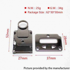 SXK Screen Plate + Button Plate Set for SXK BB Billet 60W / 70W Box Mod Kit (SS Version) - Gun Metal