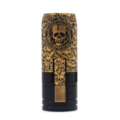 MK2 Special Style 18650 Mechanical Mod Skull Limited Edition - Black Gold