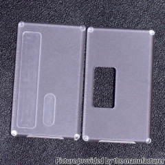 Replacement Front + Back Cover Frost Panel Plate for BB Billet Box Mod -  Transparent