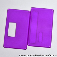 Replacement Front + Back Cover Frost Panel Plate for BB Box Mod -  Purple