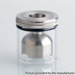 Replacement Short Tank Kit for Taifun GTR Style RTA 2ml - Silver + Transparent