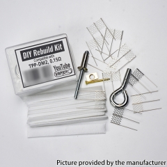 VAPJOY DIY Rebuild Kit for TPP DM2 0.15ohm Mesh Coils + Cotton + Tool