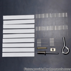 VAPJOY DIY Rebuild Kit for TPP DM2 0.15ohm Mesh Coils + Cotton + Tool