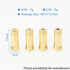 SXK PROtocol Atom Style Bridge RBA Replacement MTL Airflow Pin 4PCS