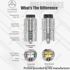 Authentic ThunderHead Creations THC Artemis 24mm RDTA 4.5ml (Special Edition) - Matt Gun