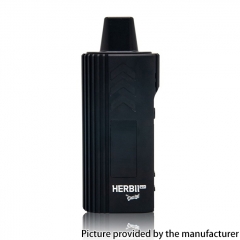 Authentic Dazzleaf Herbii Pro Dry Herb 2500mAh Vaporizer 1.6ml - Black