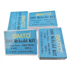 BMTD DIY Rebuild Kit for Jellybox Nano 0.5ohm NI80 Mesh Coil 10PCS + Cotton + Tool