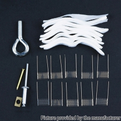 BMTD DIY Rebuild Kit for PNP-VM4 0.6ohm NI80 Mesh Coil 10PCS + Cotton + Tool