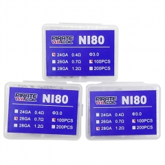 Pirate Coil NI80 26GA 0.7ohm 100PCS
