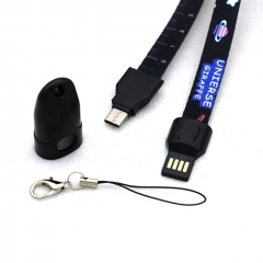 Vivismoke USB Android Type-C Charger Lanyard