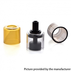 Authentic Yachtvape Pandora V2 MTL RTA Replacement Bell Cap with Spare Tubes - Black
