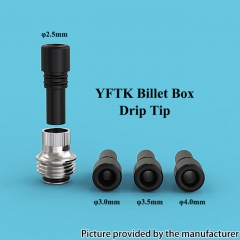 YFTK Replacement Drip Tip for Billet BB Box - Black