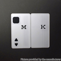 Authentic MK MODS Replacement Front + Back Cover Panel Plate for dotAIO V2 - White
