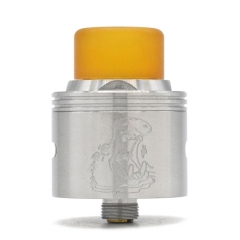Authentic Coppervape Hippo 316SS 24mm RDA Rebuildable Dripping Atomizer w/ BF Pin - Silver