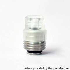 PRC Quantum Style SS Base + Acrylic 510 Drip Tip kit for SXK BB Billet Box Mod Kit - Silver + Translucent