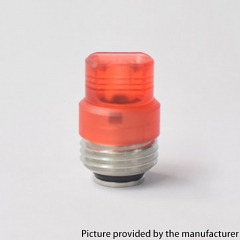 PRC Quantum Style SS Base + Acrylic 510 Drip Tip kit for SXK BB Billet Box Mod Kit - Silver + Red