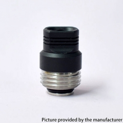 PRC Quantum Style SS Base + Acrylic 510 Drip Tip kit for SXK BB Billet Box Mod Kit - Silver + Black