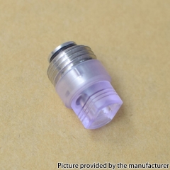 PRC Quantum Style SS Base + Acrylic 510 Drip Tip kit for SXK BB Billet Box Mod Kit - Silver + Purple