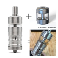 ULTON Fev Flash e-vapor V4.5S+ Style 23mm RTA 4.5ml (1:1) Combo X - Silver