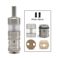 ULTON Fev v4.5MX Style RTA Rebuildable Tank Atomizer 4.5ml - Silver