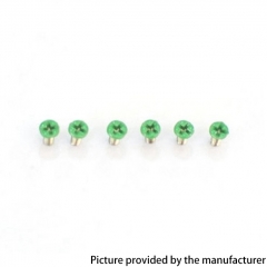 Authentic MK MODS Replacement Screws for Cthulhu RBA AIO Box Mod Kit 6PCS - Green