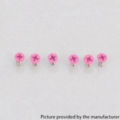 Authentic MK MODS Replacement Screws for Cthulhu RBA AIO Box Mod Kit 6PCS - Pink