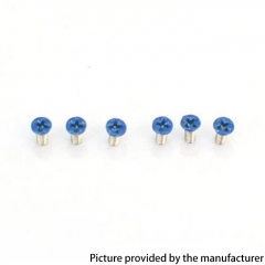Authentic MK MODS Replacement Screws for Cthulhu RBA AIO Box Mod Kit 6PCS - Blue