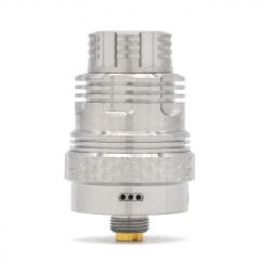 Four One Five 415 Fu-Ma Style 22mm RDA Atomizer w/BF Pin - Silver