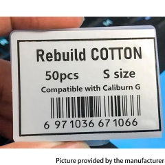 Vapjoy Rebuild Cotton 50pcs S Size for Caliburn G