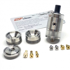 ULTON Don Atty Style 22mm RTA RDA w/ Extra Caps/ BF Pins - Silver